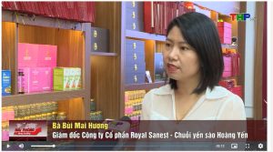 Bà Bùi Mai Hương trả lời phỏng vấn trước các kênh truyền thông chính thống