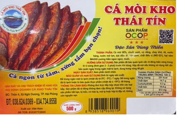 Cá Mòi Kho Thái Tín Loại Hộp 500 g